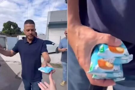 VEREADOR EM ITABORAÍ DISTRIBUI LANCHE EXCLUSIVO DE COMPANHIA AÉREA