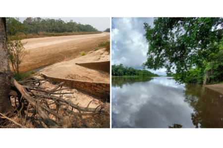 CANAL DO ARAGUAIA SECA COMPLETAMENTE E VIRA “RIO DE AREIA”
